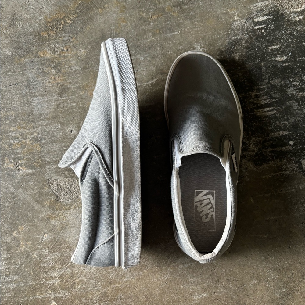 Vans Gray Slip-On Shoes